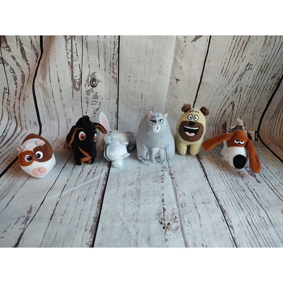 McDonald’s Happy Meal Secret Life of Pets Plush Mini Toy 6 piece lot - Picture 7 of 14